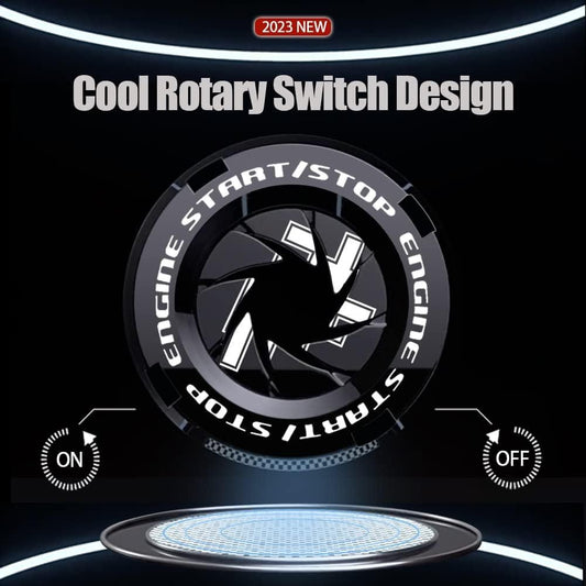 Rotary Push Start Stop Button Cover – Add Style & Protection to Your Car!