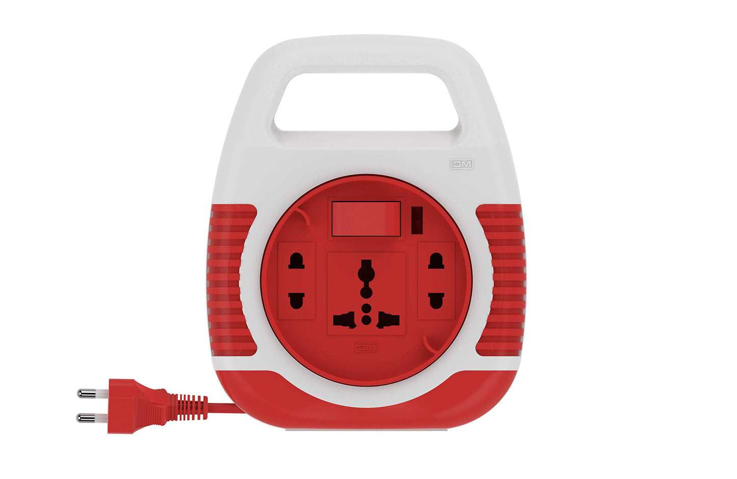 GM 3041 Trio 2 Pin Flex Box 5 Mtr. with Indicator & International Socket