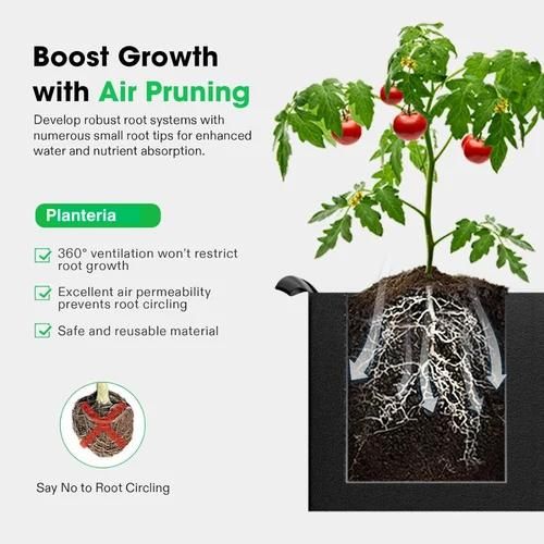 Geofabric Grow Bag for Planting – Eco-Friendly & Breathable for Healthier Plants!