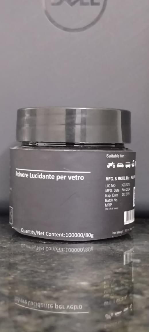 Polvere Lucidante Per Vetro – Car Glass Polishing Powder (80g)