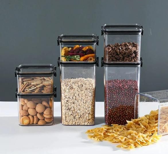 Airtight Kitchen Storage Containers – Set of 8 | BPA-Free Plastic Food Jars for Fresh & Organized Storage