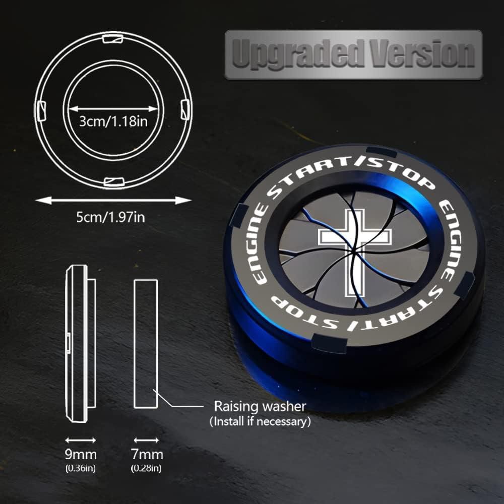 Rotary Push Start Stop Button Cover – Add Style & Protection to Your Car!